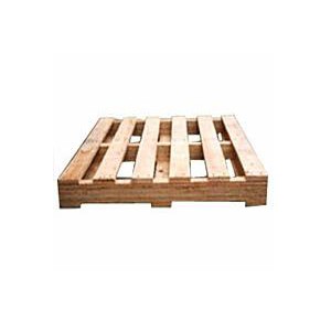 Fumigated wooden pallet