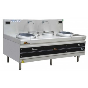 Double Burner Frying Wok