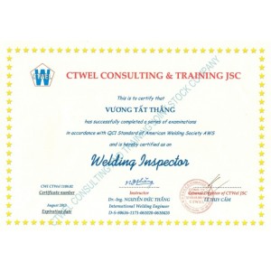 Certified welding inspector training Program