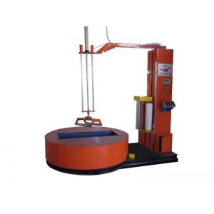 Weight reel stretch wrapping machine