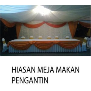 Hiasan Meja Makan Pengantin