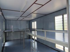 Double decker steel labour cabin图2