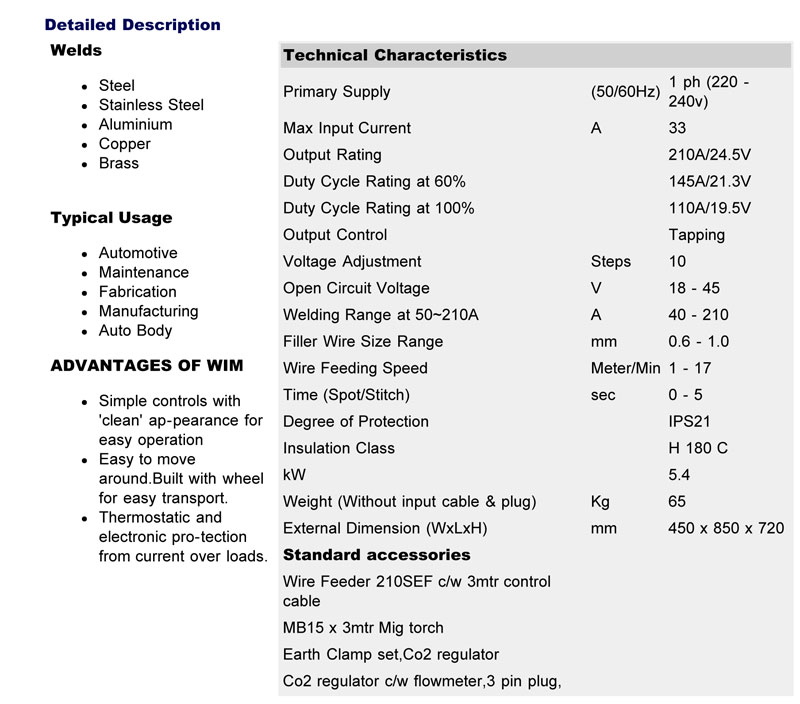 --MigWeld-210SEF-Details