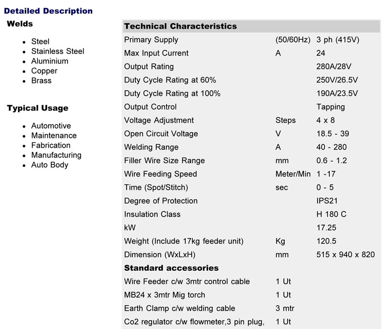 --MIGWeld-280SEF-Details