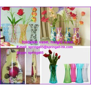 Foldable vase,  PVC VASE factory