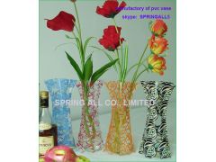 Foldable vase,  PVC VASE factory图2