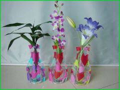 Foldable vase,  PVC VASE factory图3