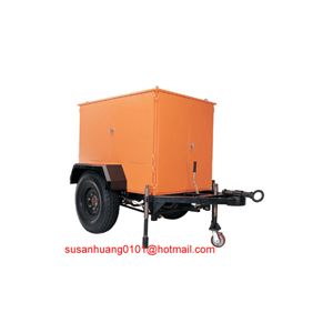 Mobile type Transformer oil purifier/ oil treatment plant mounted on trailer for outside use