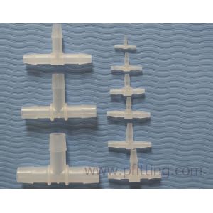 Supply different size Tee plastic fitting and connectors