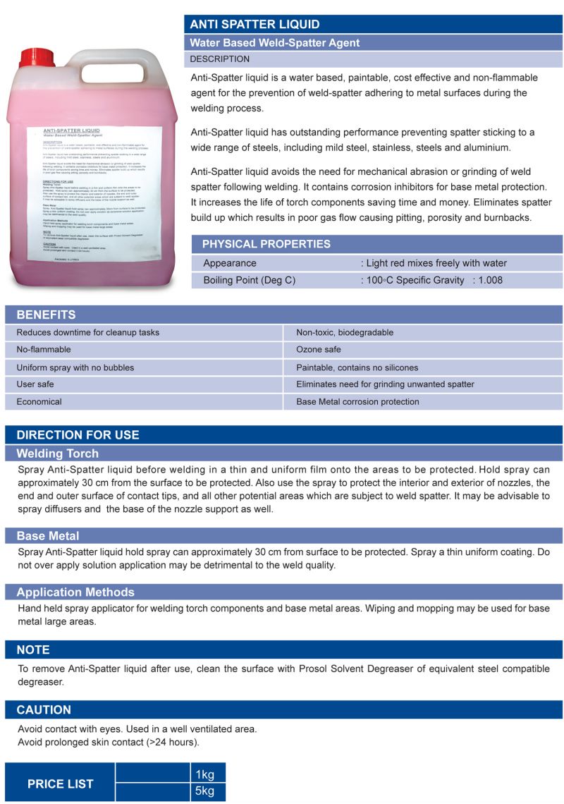Anti Spatter Liquid dt