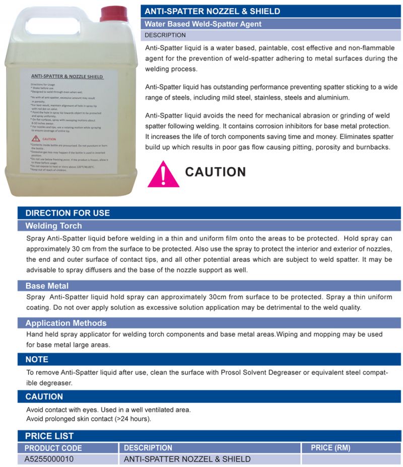 Anti-Spatter Nozzle & Shield dt