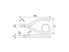Precision nipper 100MM N-55图2