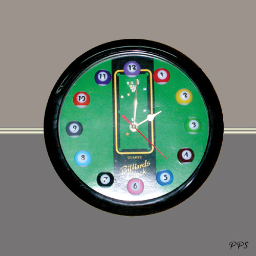 Billiard Clock without Light
