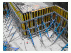 H20 Timber Beam Formwork / Concrete Wall Formwork For Core Wall图3