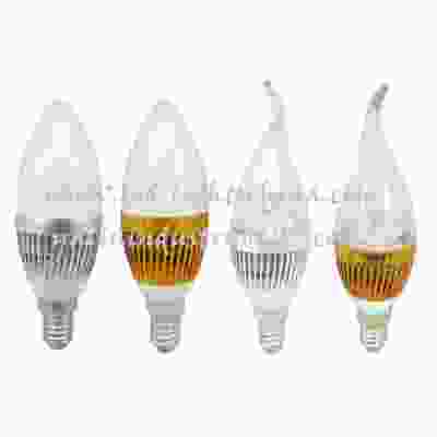 E14 LED candle lamp, decorative candle bulb light for chandelier, energy saving tailed lamp lighting