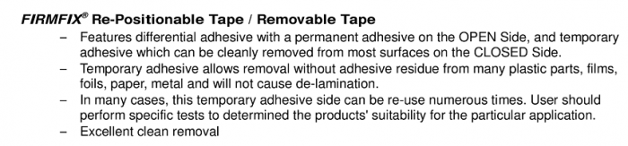 re-positionable tape