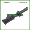1-6x24 Riflescope with red dot Illuminated Reticle hunting scope