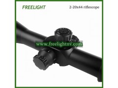 2-20x44 Compact shooting Riflescope, Illuminated Red/Green Reticle Mil dot scope图3