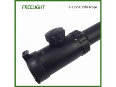 3-12x50mm military zoom rifle scope, Matte Finish mil dot riflescopes图2