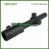 1-12x24mm Long Range Tactical Riflescope - Waterproof Hunting Scope