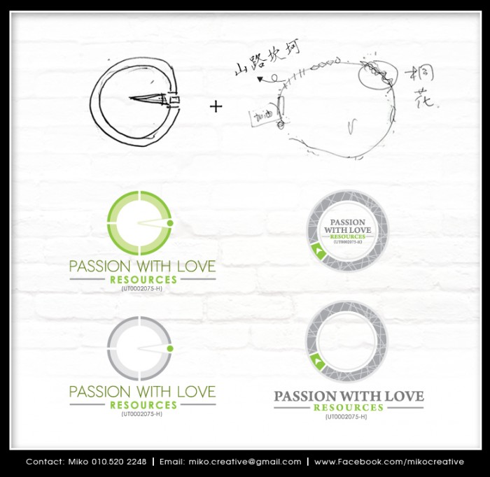 Passion With Love - logo design - 000