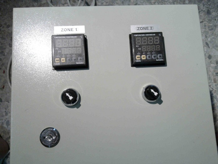 2zone heater co<em></em>ntrol panel for plastic recycle factory2