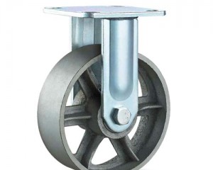 4"5"6"8"heavy duty doubal ball bearingcast iron swivel caster图2