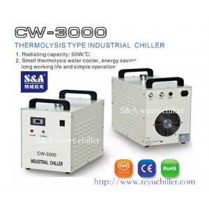 Air water cooled chiller S&A CW-3000 distributor