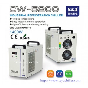 Compact water cooler for UV LED system S&A CW-5200