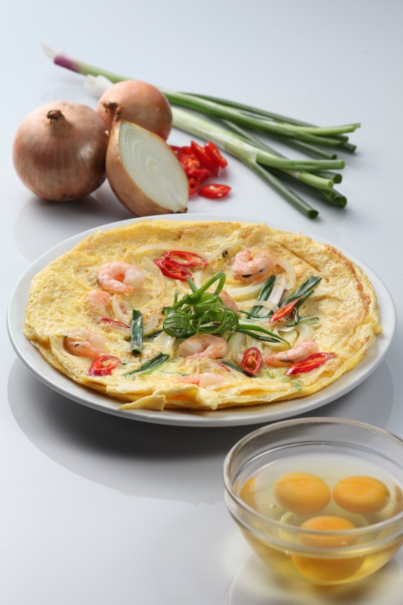 Telur Dadar Udang | Shrimp Omelette
