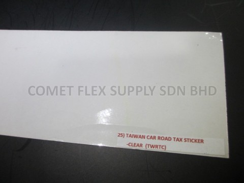 Car Sticker / Road Tax Sticker (Clear / White Base)图2