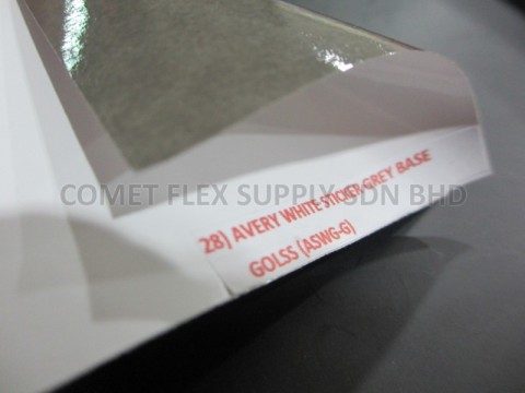 Avery White Sticker Grey Base (Permanent, Gloss, 100 Mic)图2