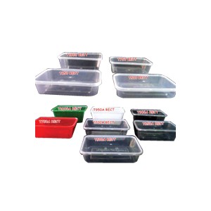 Microwavable Thin - Wall Rectangular PP Container And Lid