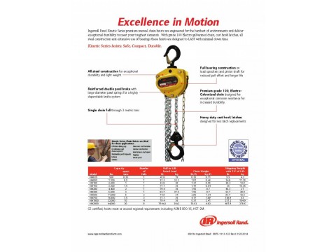 KM Series Manual Chain Hoist图2