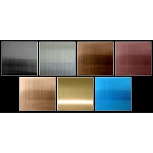 Coloured PVD coating mirror polished stainless steel