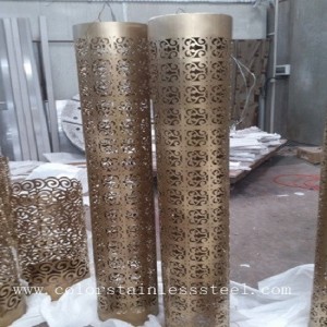 PVD coating etched pipe