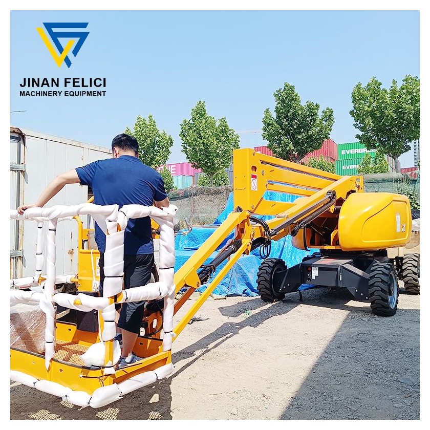 Electric Curved Arm Aerial Work Platform图1