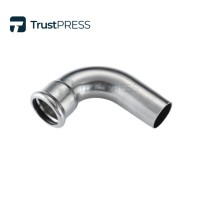 Stainless Steel 90°Elbow with Plain End M Profile